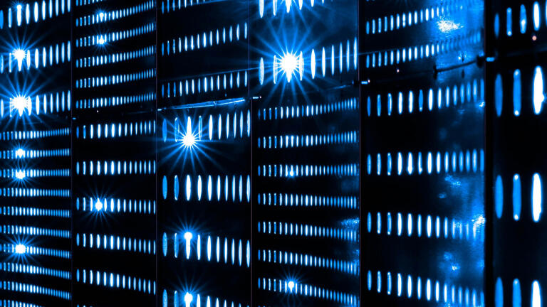 GPU server racks in enterprise data center GPU server racks in enterprise data center